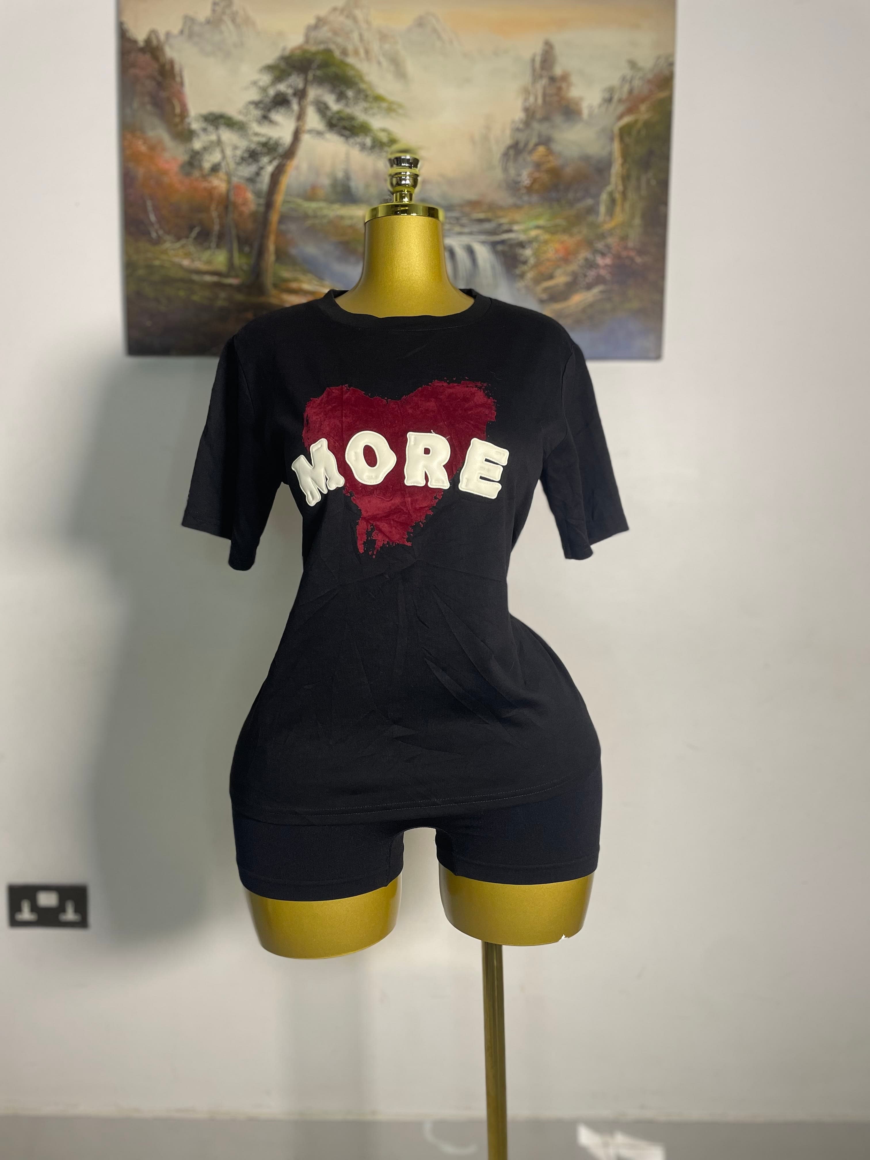 Black Heart Graphic Tee thrift fashion item