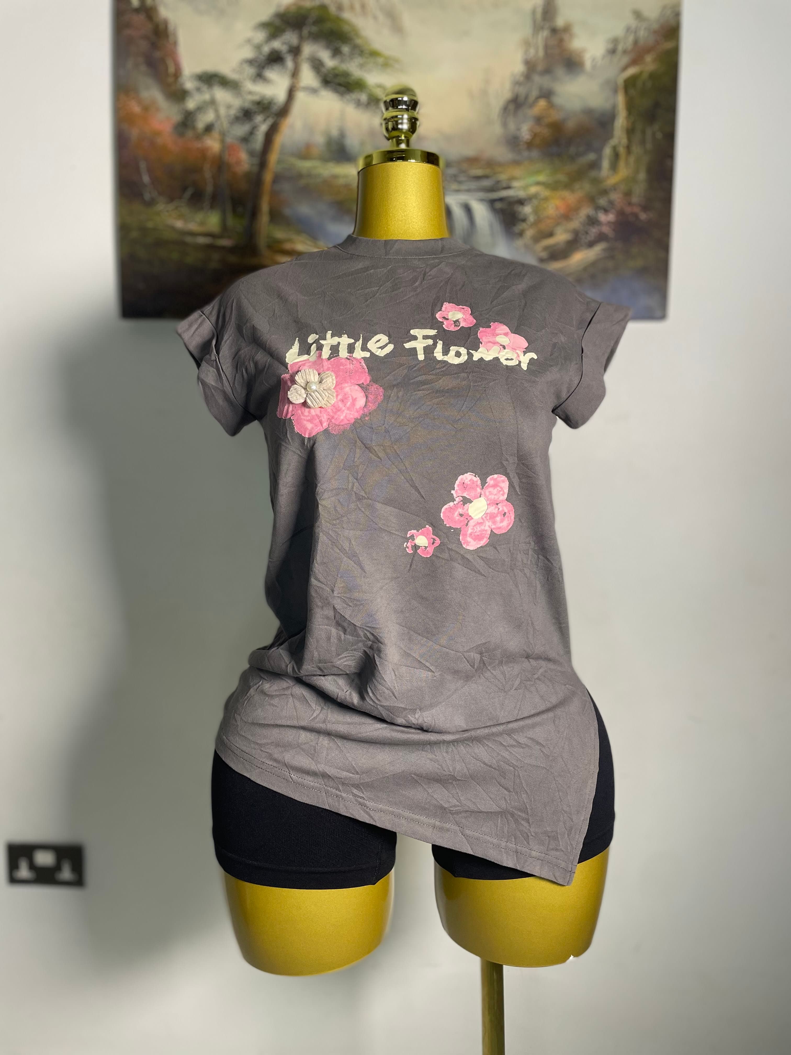 Little Flower Graphic Tee thrift fashion item